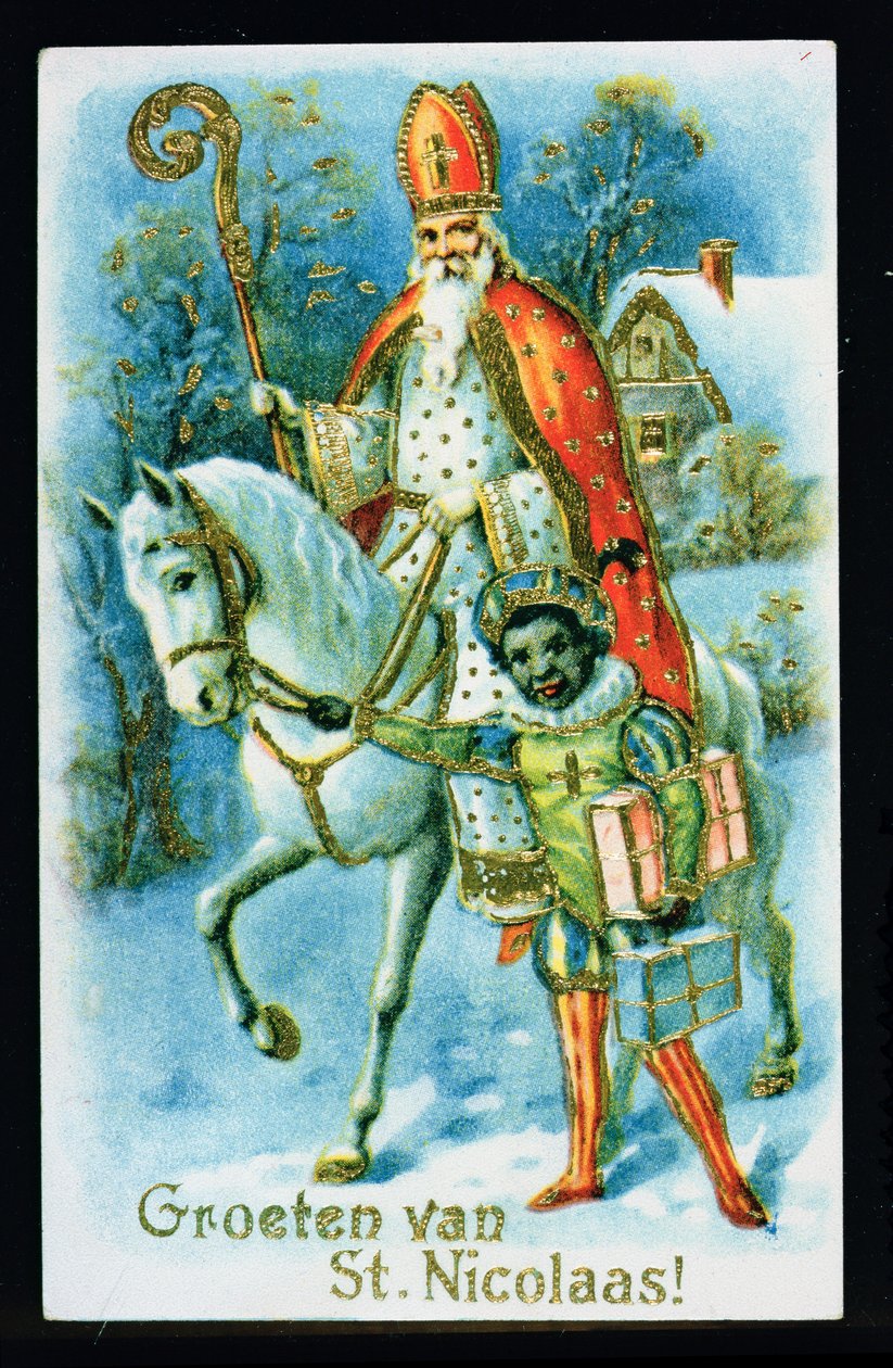 St. Nicholas and a Black Helper by Dutch School