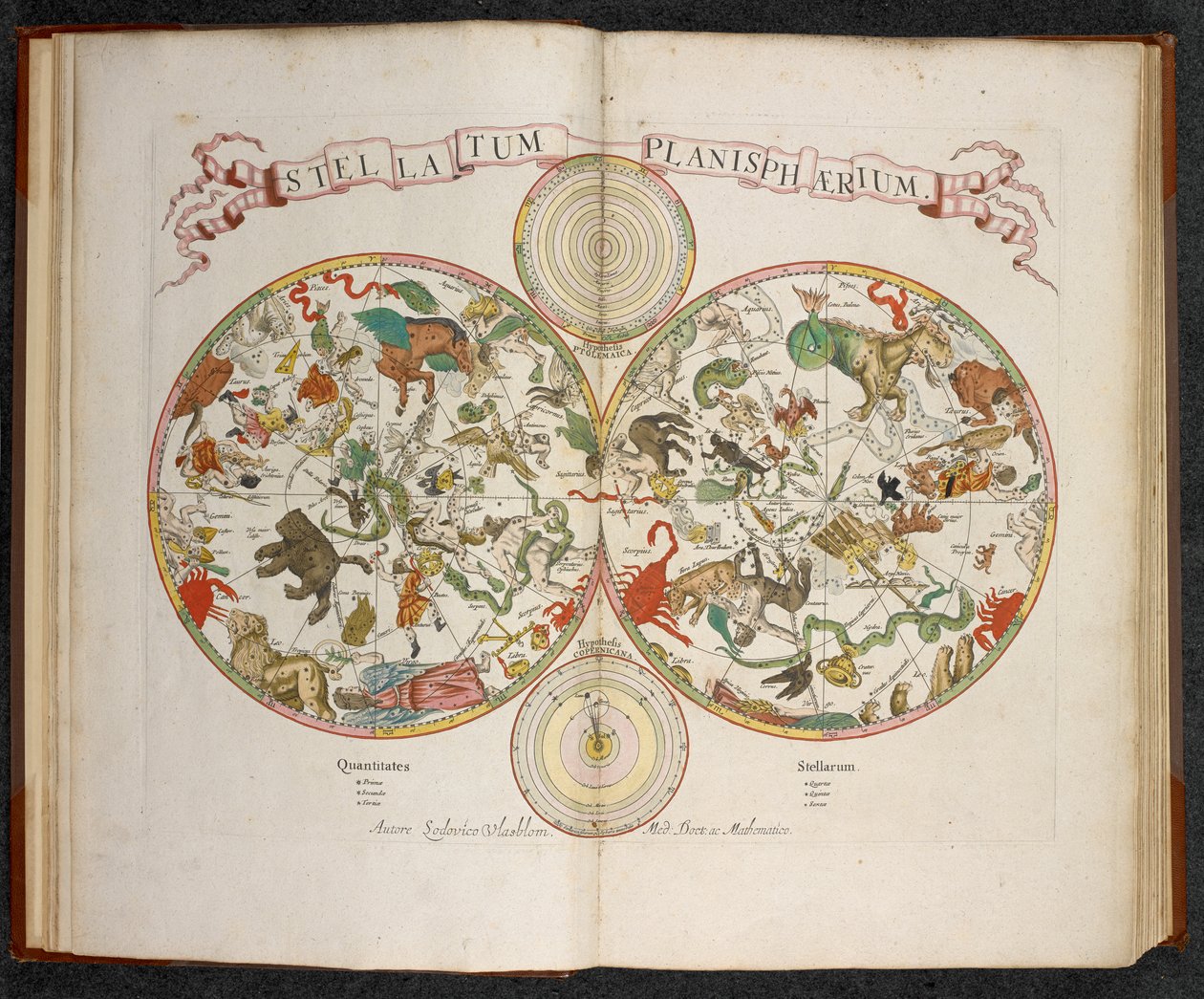 A Planisphere with Signs of Zodiac by Dutch School