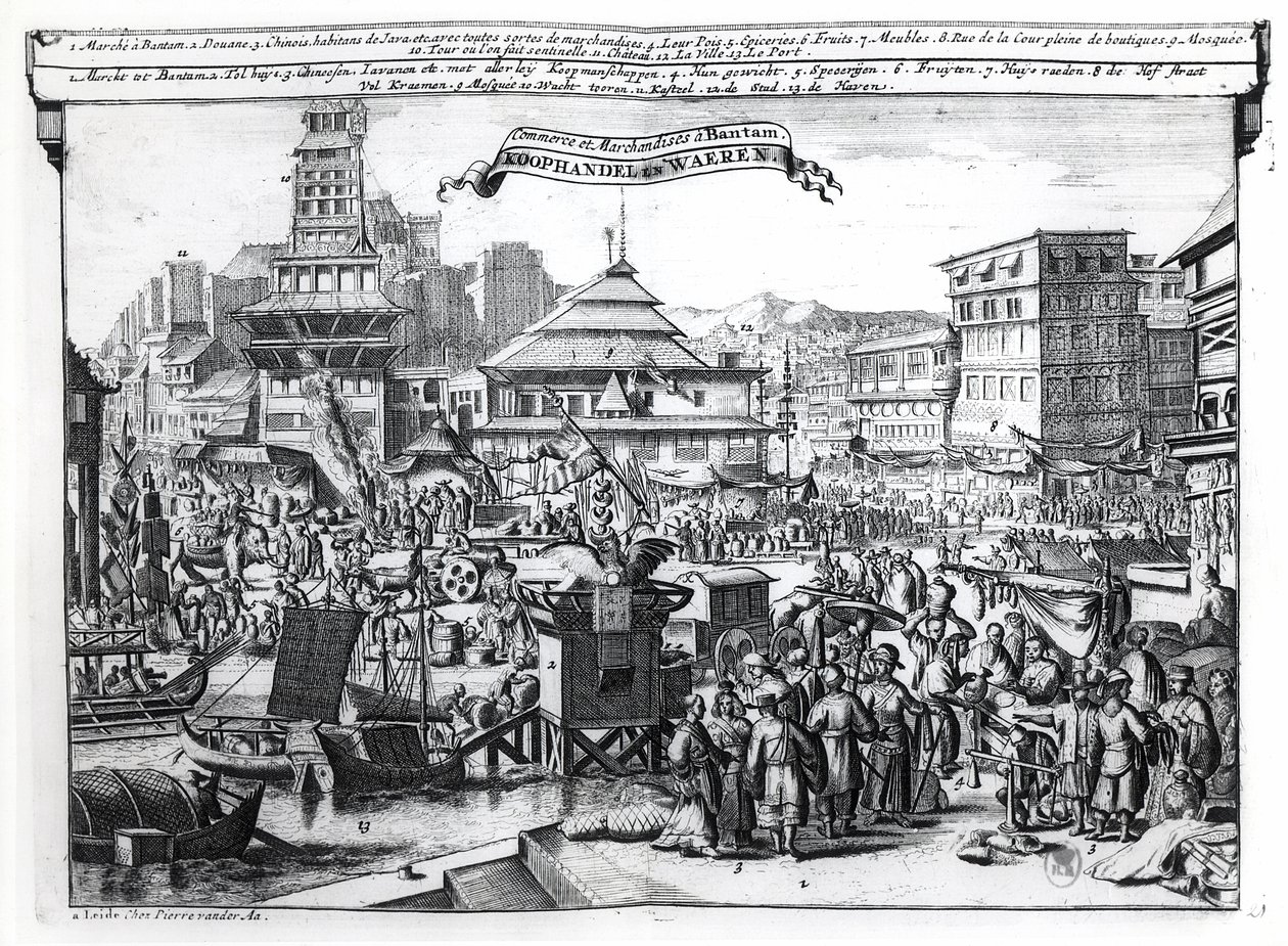 The Market at Bantam, Java by Dutch School