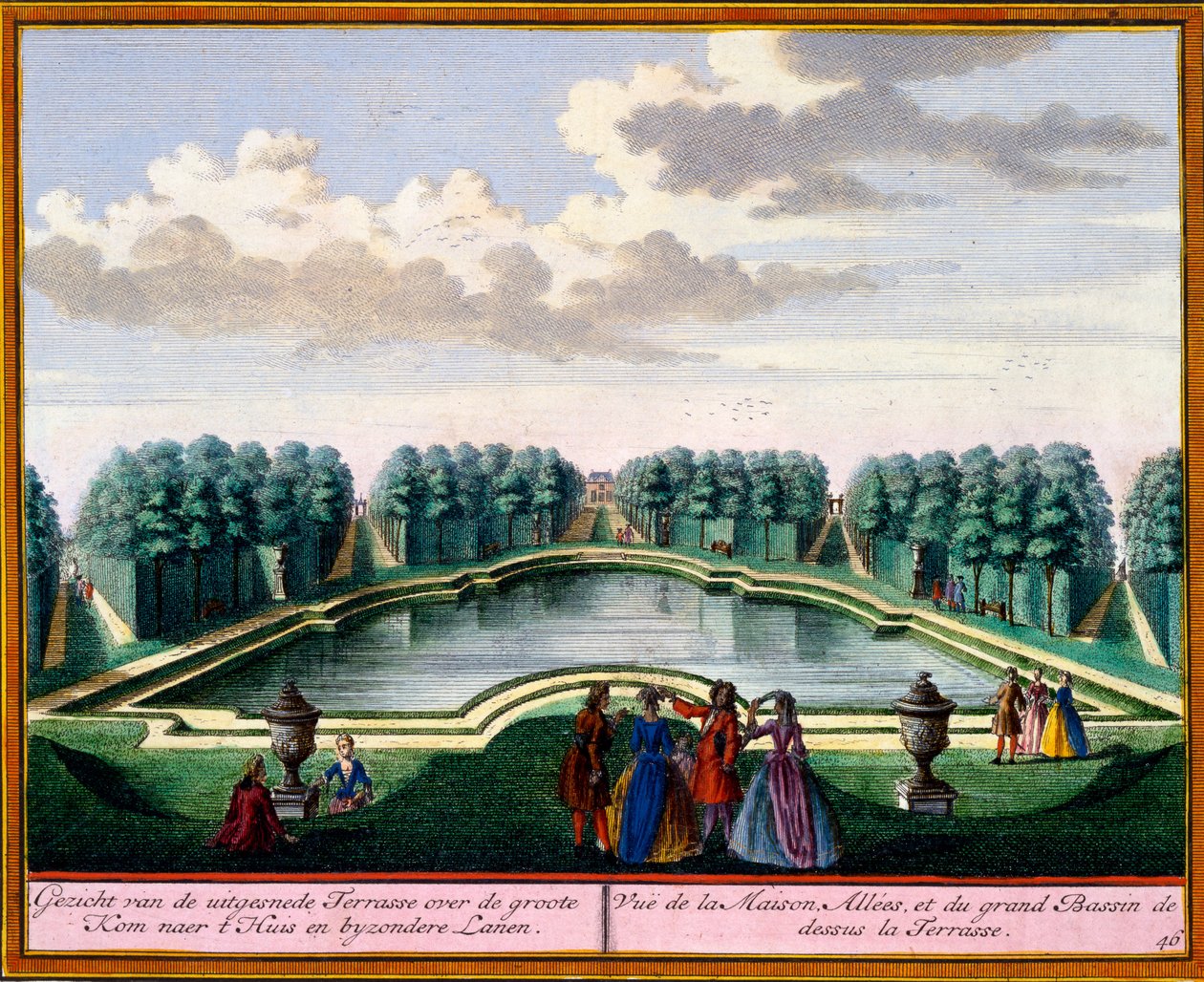 View from Het Zeganpralent Kennemerlant by Hendrick de Leth and Matthias Brouerius Van Nidek, published c.1700-30 by Dutch School