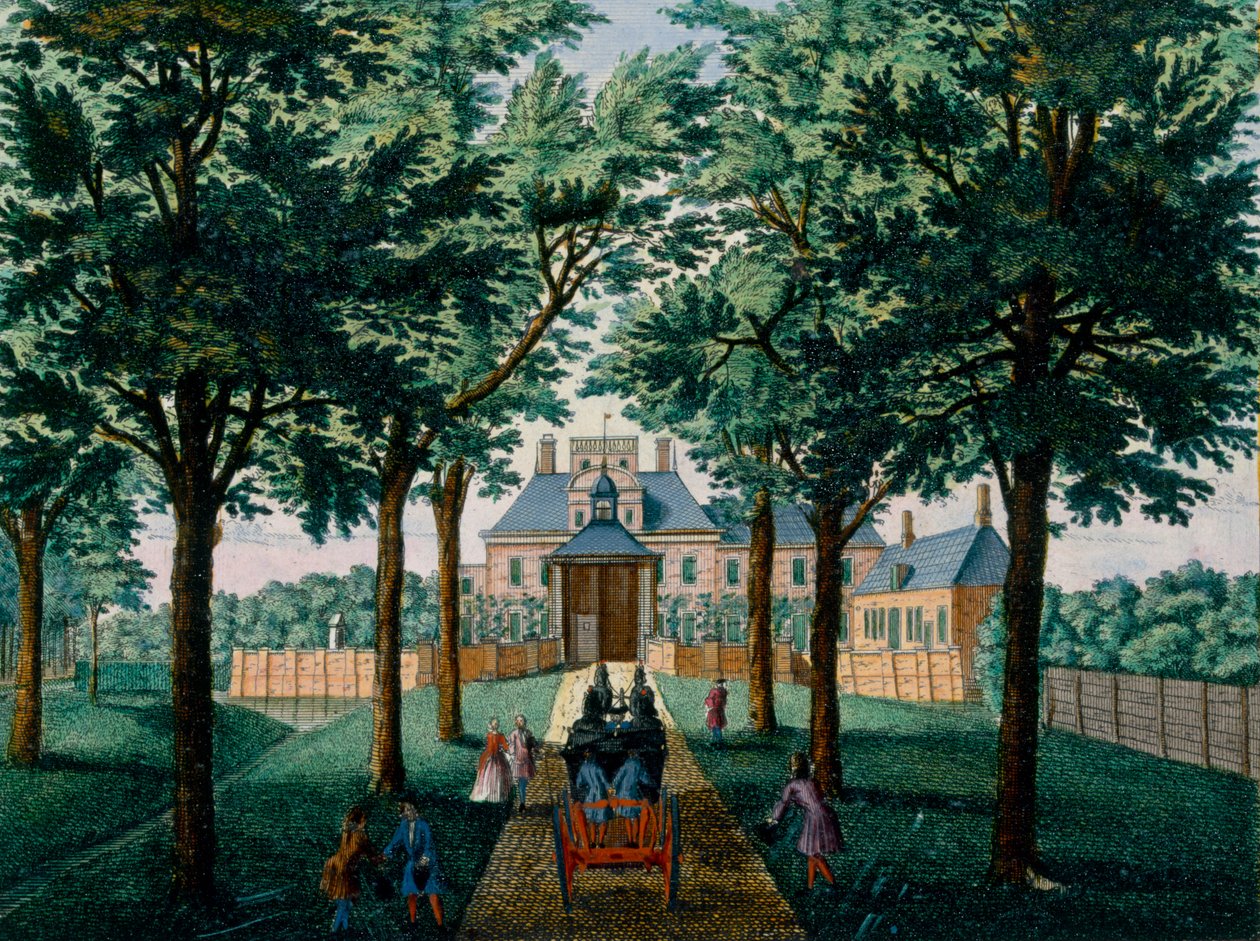 Westerhout House, from Het Zeganpralent Kennemerlant by Hendrick de Leth and Matthias Brouerius Van Nidek, published c.1700-1730 by Dutch School