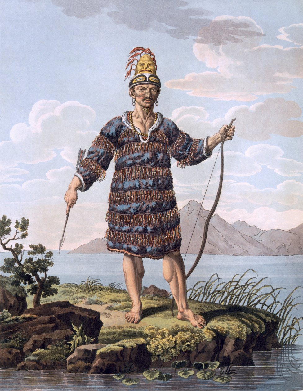 Inhabitant of the Renard Islands, Papua New Guinea, 1812-13 by E. Karnejeff