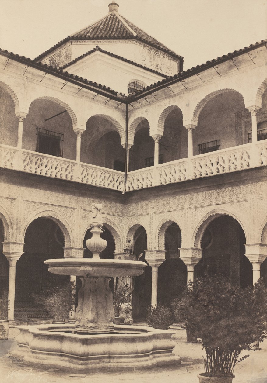Spain. Seville, Courtyard of the House of the Duke of Medina Celi Called House of Pilate by E.K. Tenison