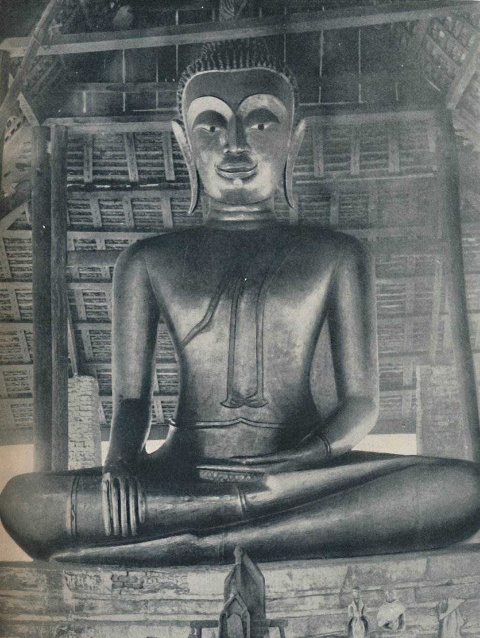 Glory of the Central Shrine in the Wat Suthat, Bangkok, c1935 by ENA