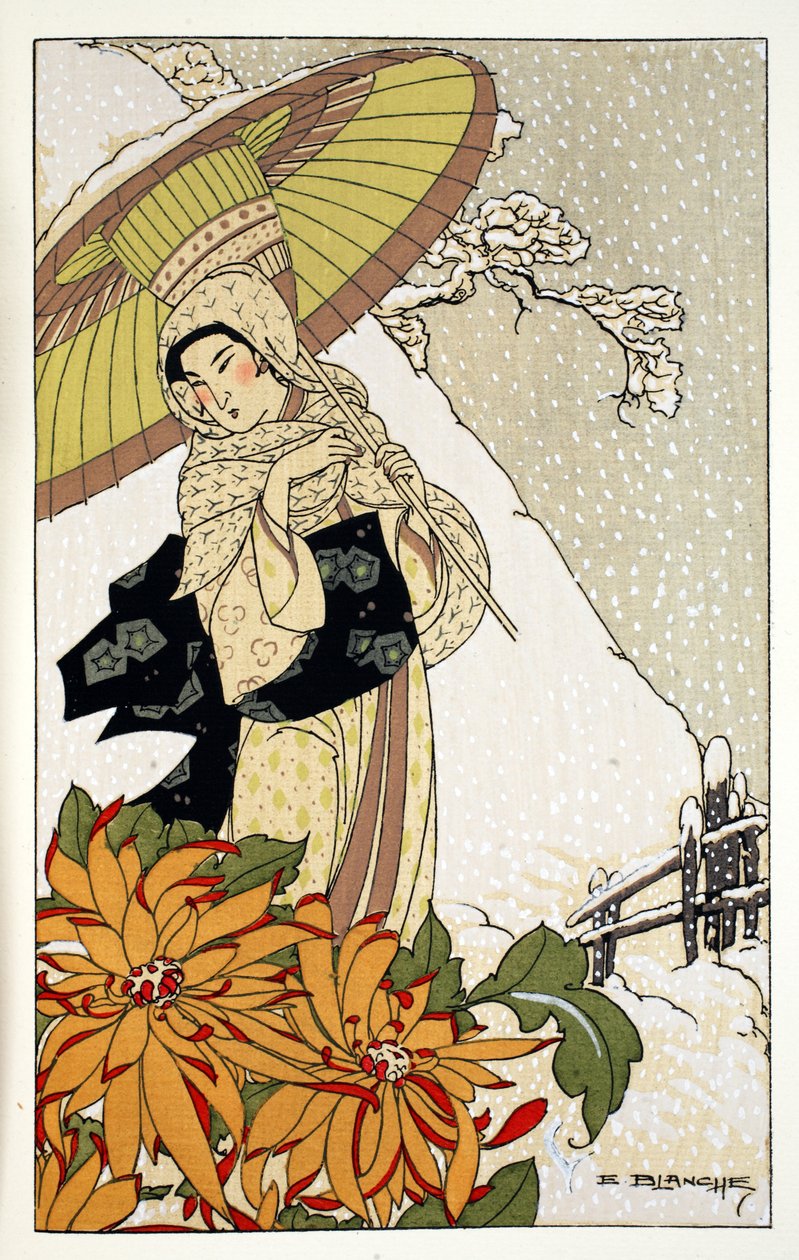Snow in Japan by E. Blanche