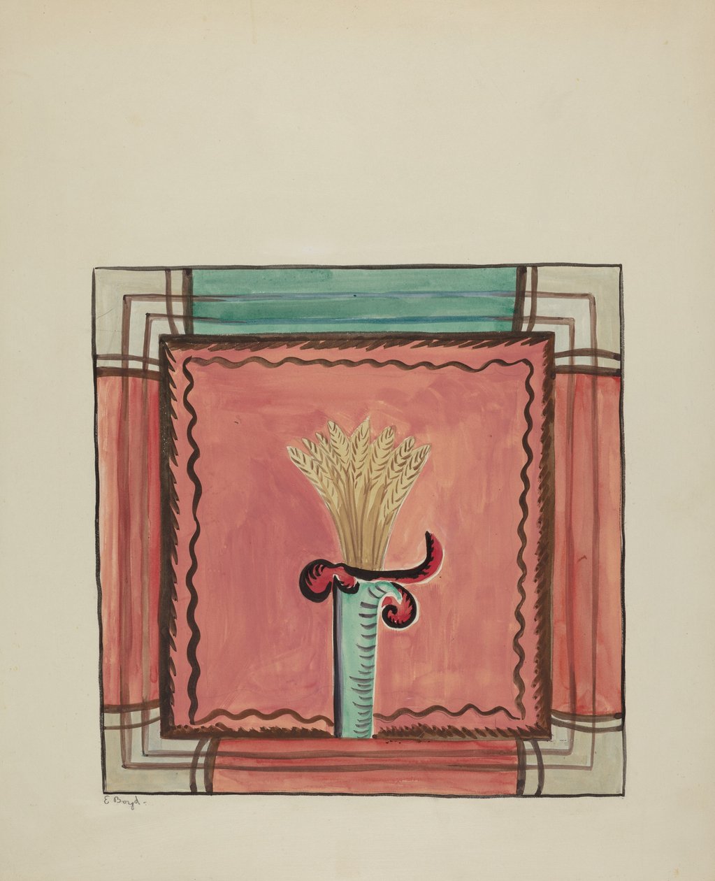 Companion Panel from Main Reredos, Church of Sanctuario, Chimayo by E. Boyd