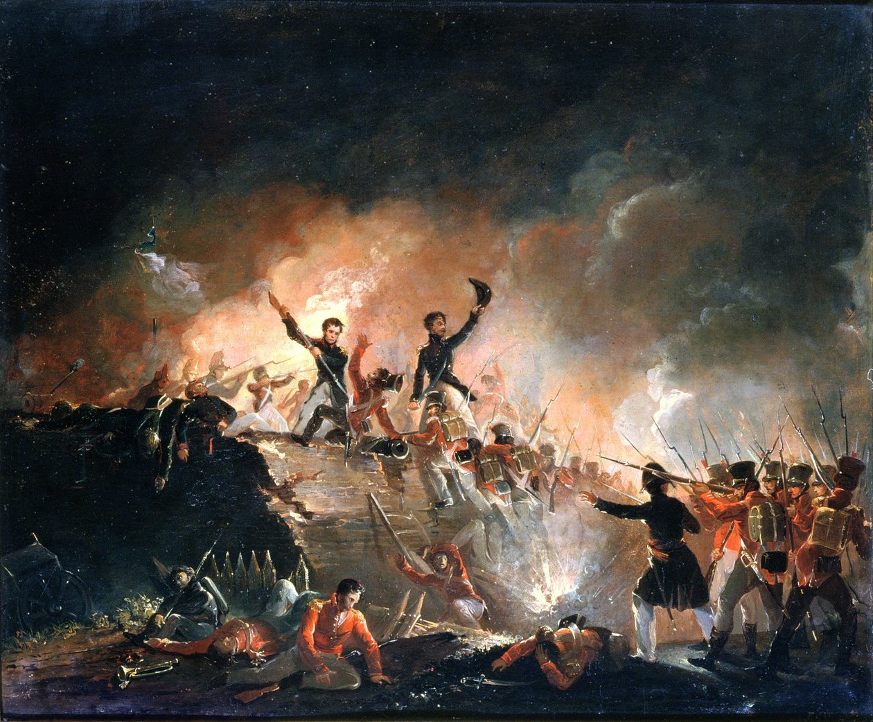 Repulsion of the British at Fort Erie, 15th August 1814, 1840 by E. C. Watmough