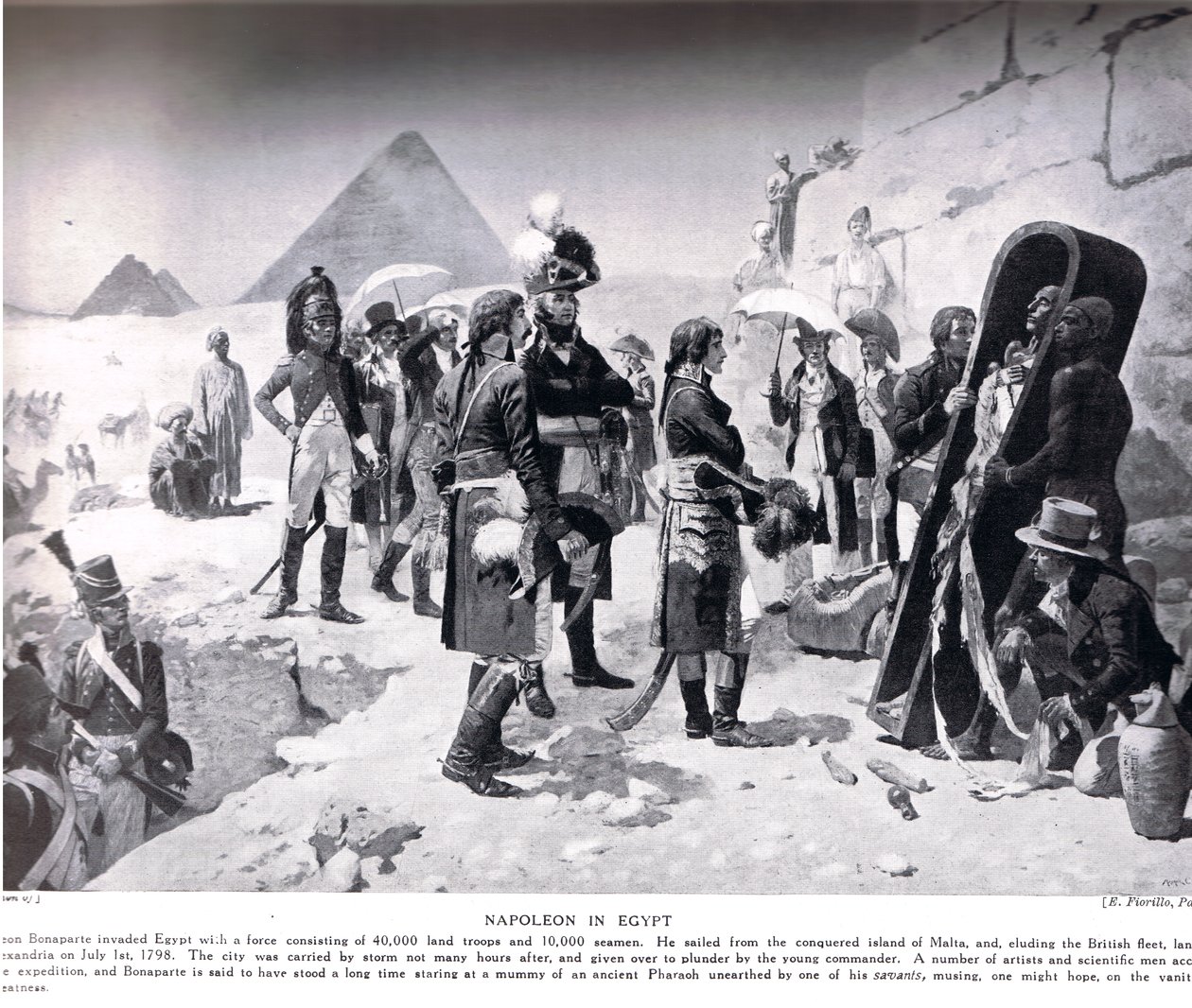 Napoleon in Egypt, illustration from 