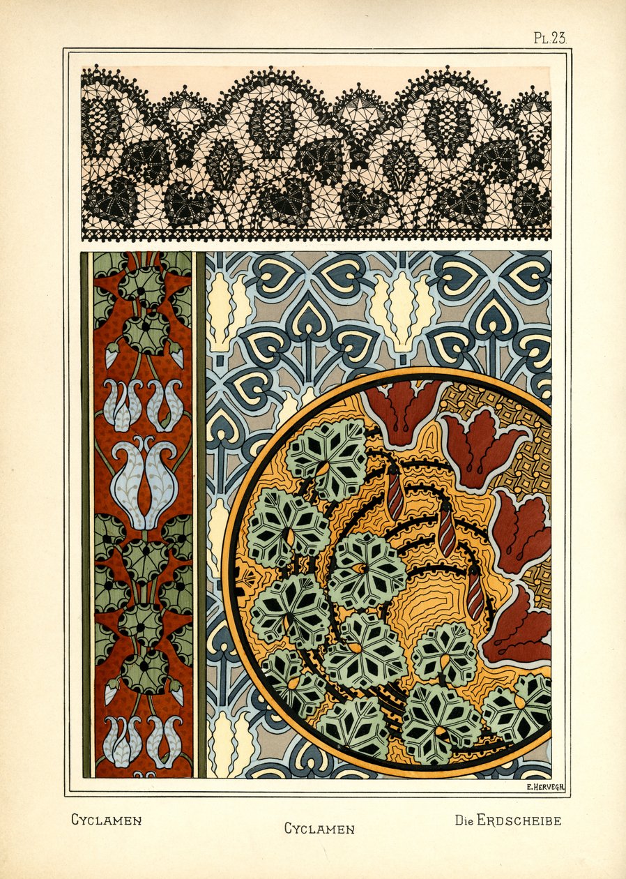 The Cyclamen by E. Hervegh