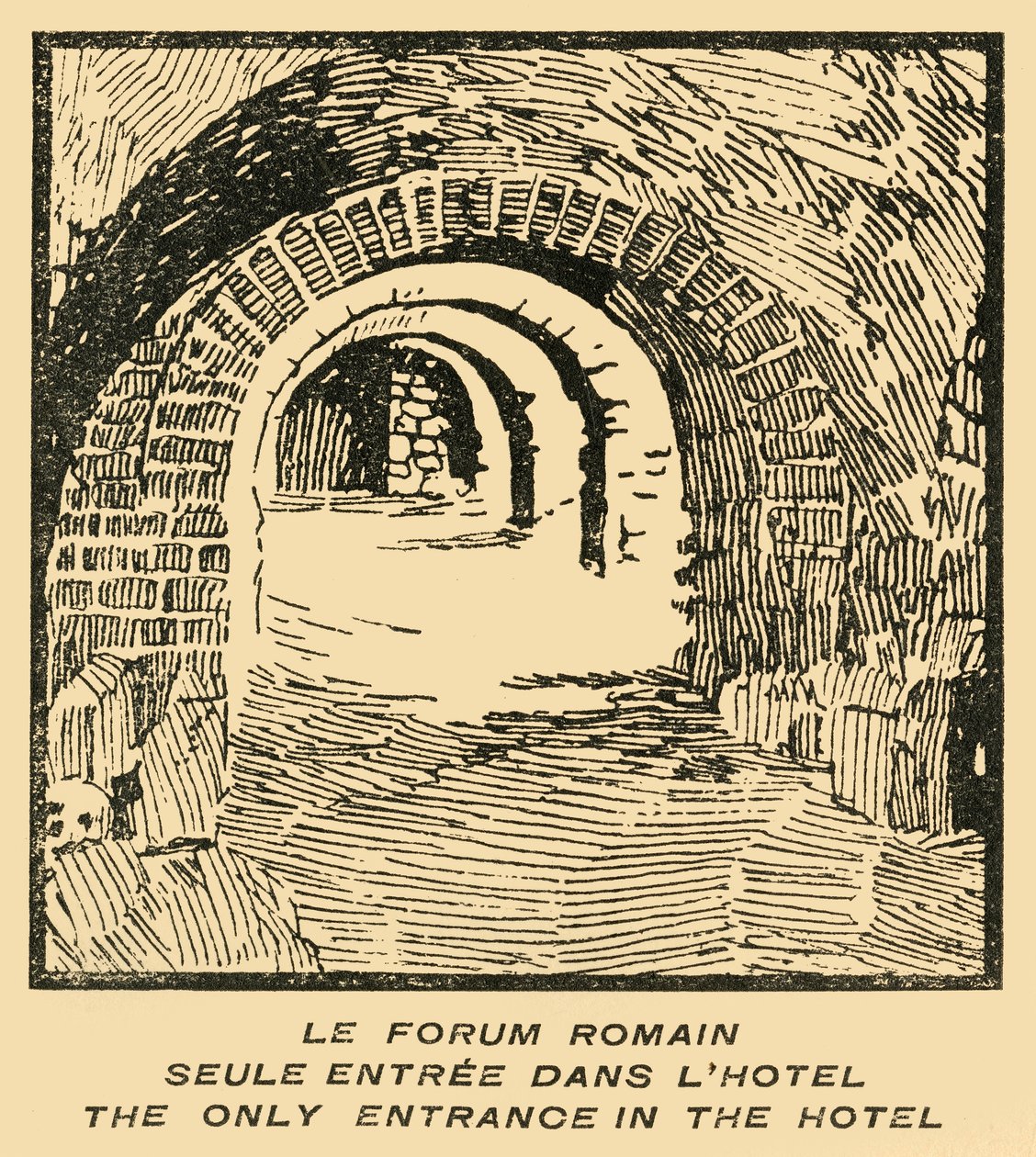 Roman Forum Entrance from the Hotel, c1920s by E Laget