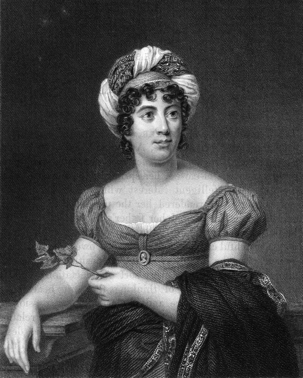 Germaine de Stael, French writer, novelist and political propagandist by E. Scriven