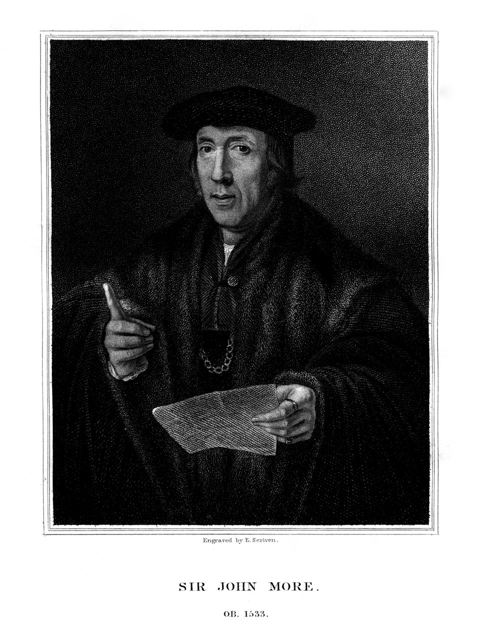 Sir John More, English lawyer by E. Scriven