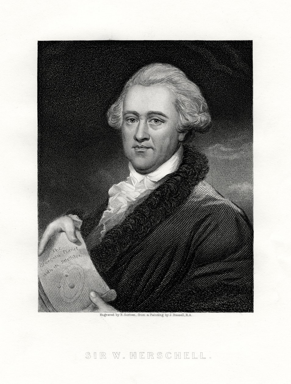 Sir Wilhelm Friedrich Herschel, German-born British astronomer and composer by E. Scriven