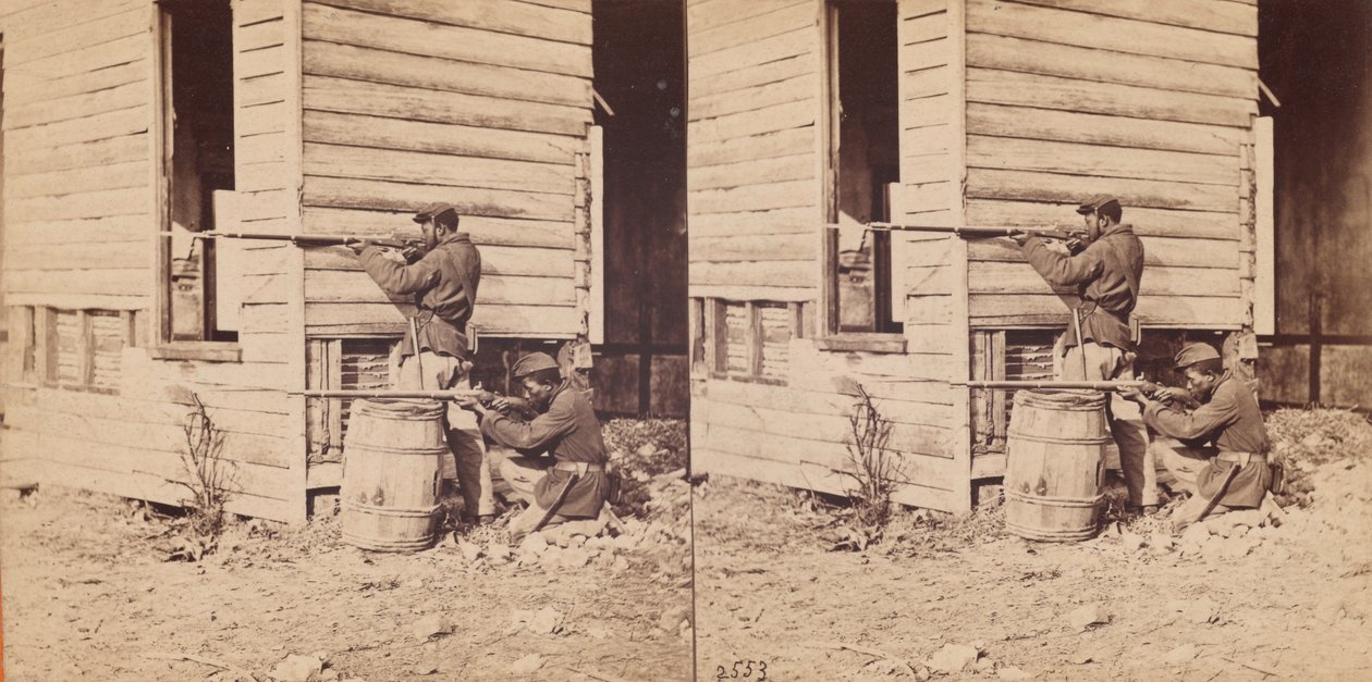 Colored Pickets on Duty Near Dutch Gap by E. and H.T. Anthony