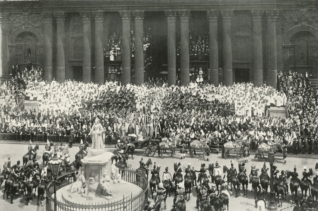 The Ceremony at St. Pauls, London by E. and S. Woodbury