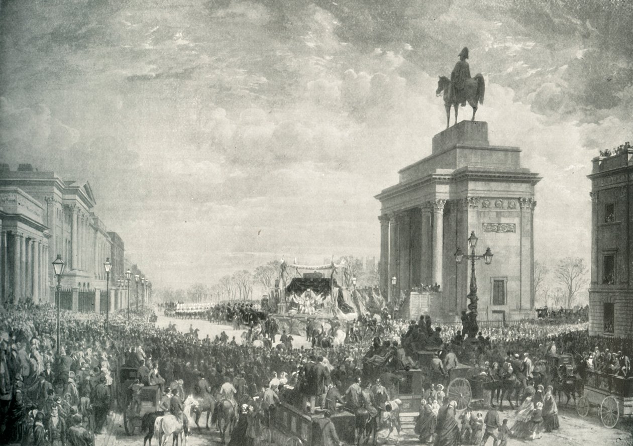 The Funeral of the Duke of Wellington Passing Apsley House, November 18, 1852 by E. and S. Woodbury