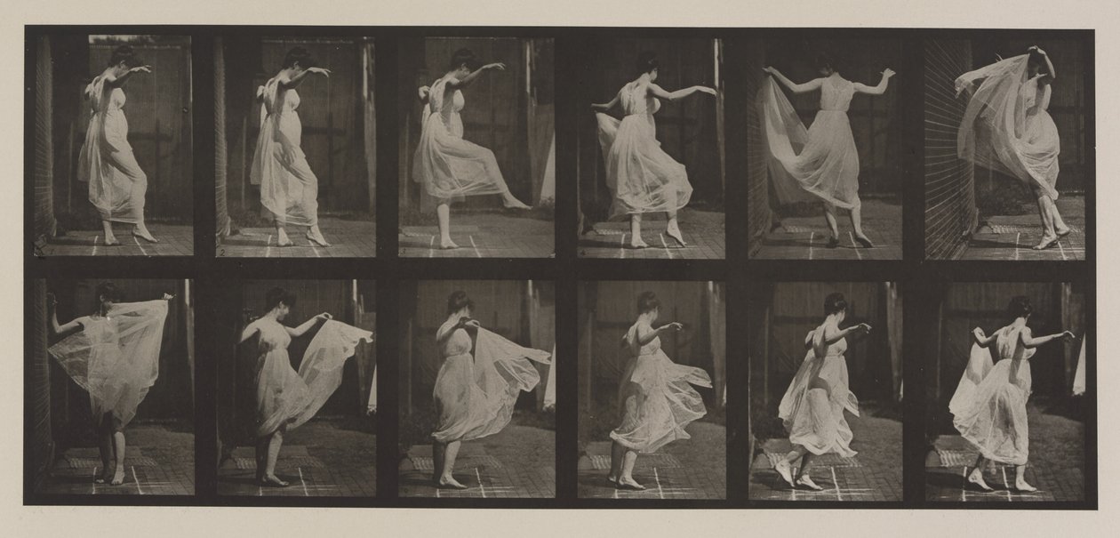 Plate Number 188. Dancing (fancy), 1887 by Eadweard Muybridge