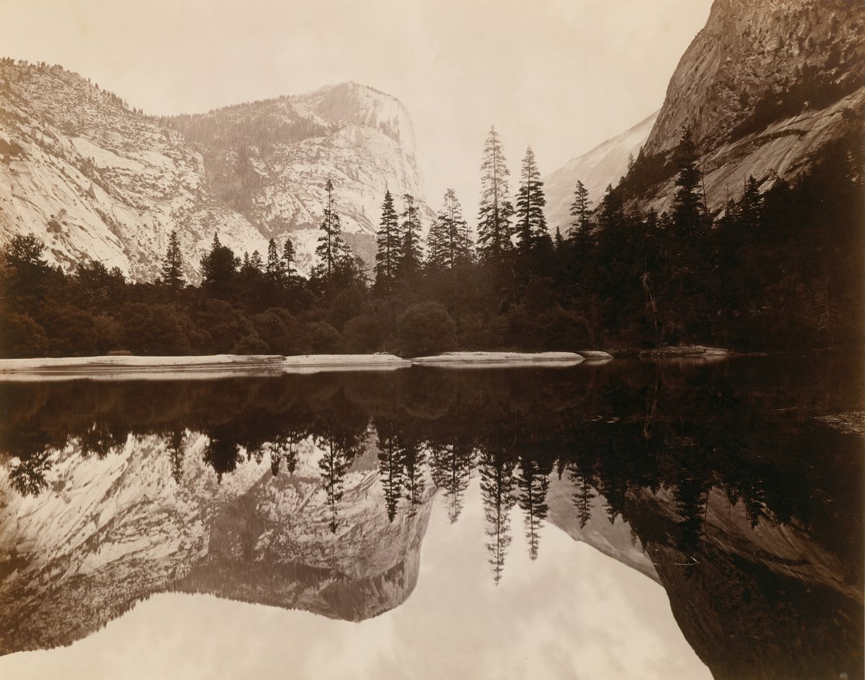 Mirror Lake, Valley of the Yosemite by Eadweard Muybridge