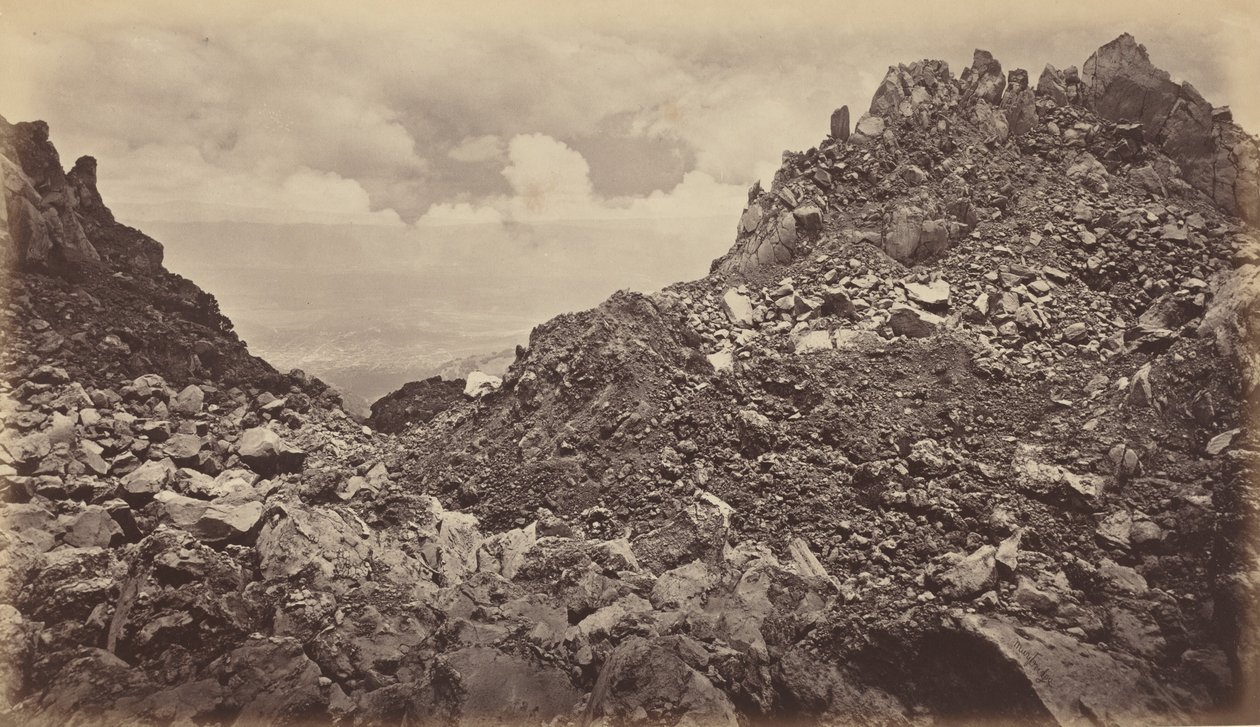 Quezaltenango from the Crater of a Volcano, 1877 by Eadweard Muybridge