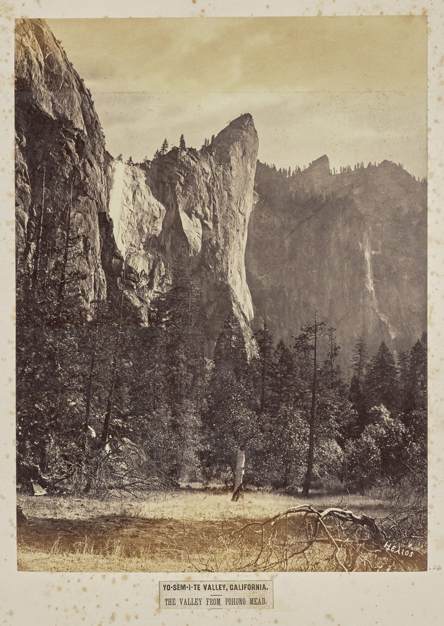 Yosemite Valley, California. The Valley from Pohono Meadows by Eadweard J. Muybridge