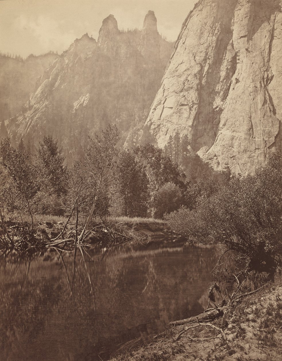 Cathedral Spires, Valley of the Yosemite, 1872 by Eadweard Muybridge