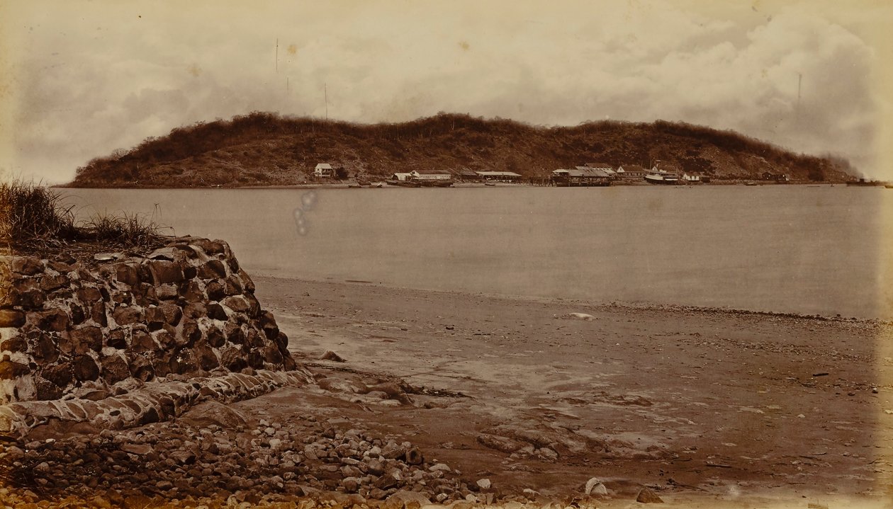 Island of Naos, from Perico, Bay of Panama by Eadweard Muybridge