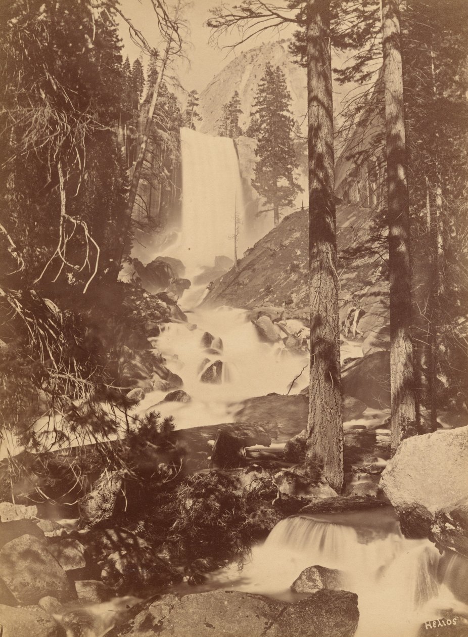 Pi-wy-ack (Cataract of Diamonds), Vernal Falls, Yosemite Valley, California, 1867 by Eadweard Muybridge