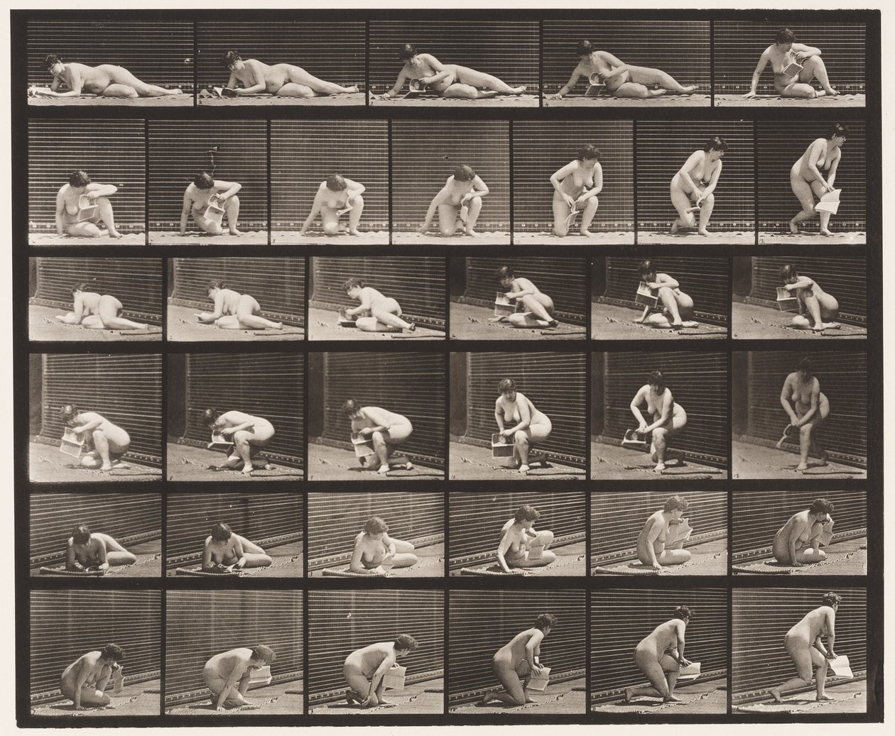 Plate 270. Arising from the Ground with Pamphlet in Left Hand by Eadweard Muybridge