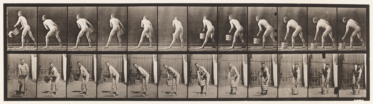 Lifting a Bucket of Water to Empty by Eadweard Muybridge