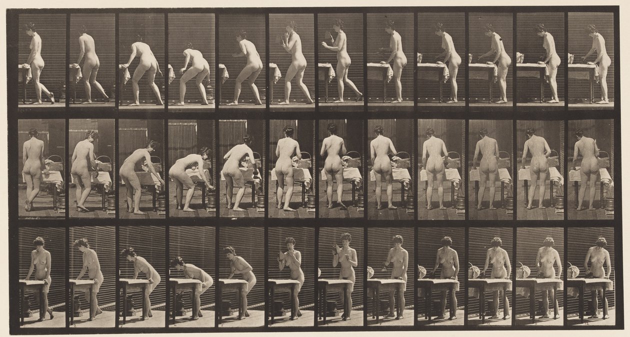 Ironing Clothes by Eadweard Muybridge