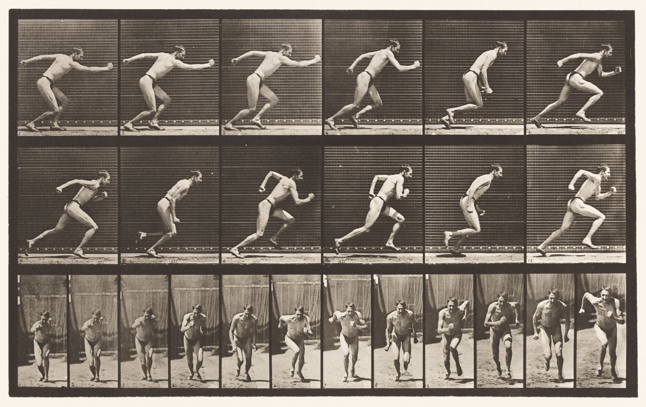 Plate 59. Starting for a Run by Eadweard Muybridge