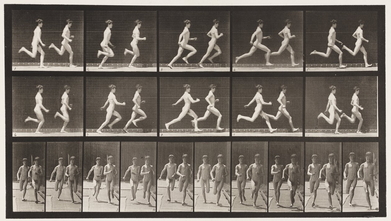 Running Two Models by Eadweard Muybridge