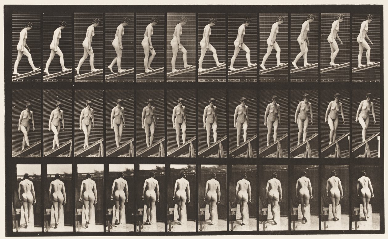 Plate 76. Ascending Incline by Eadweard Muybridge