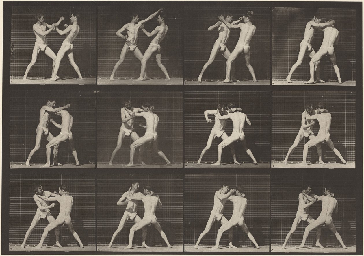 Boxing, Open Hand (Shoes), 1887 by Eadweard Muybridge