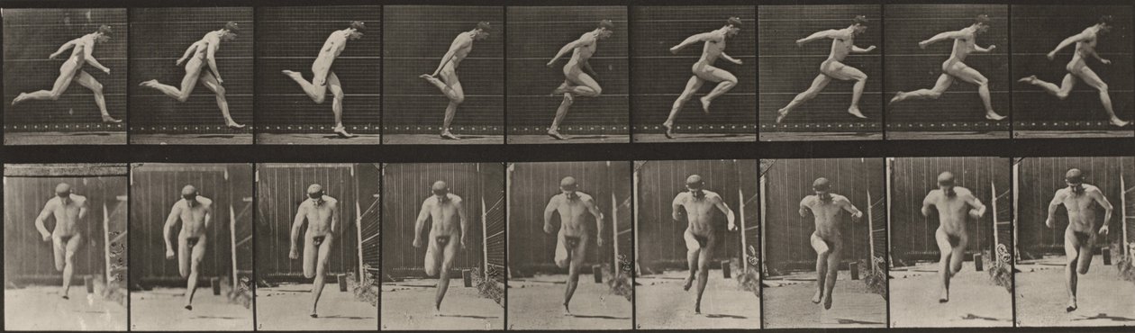 Plate Number 68. Running by Eadweard Muybridge