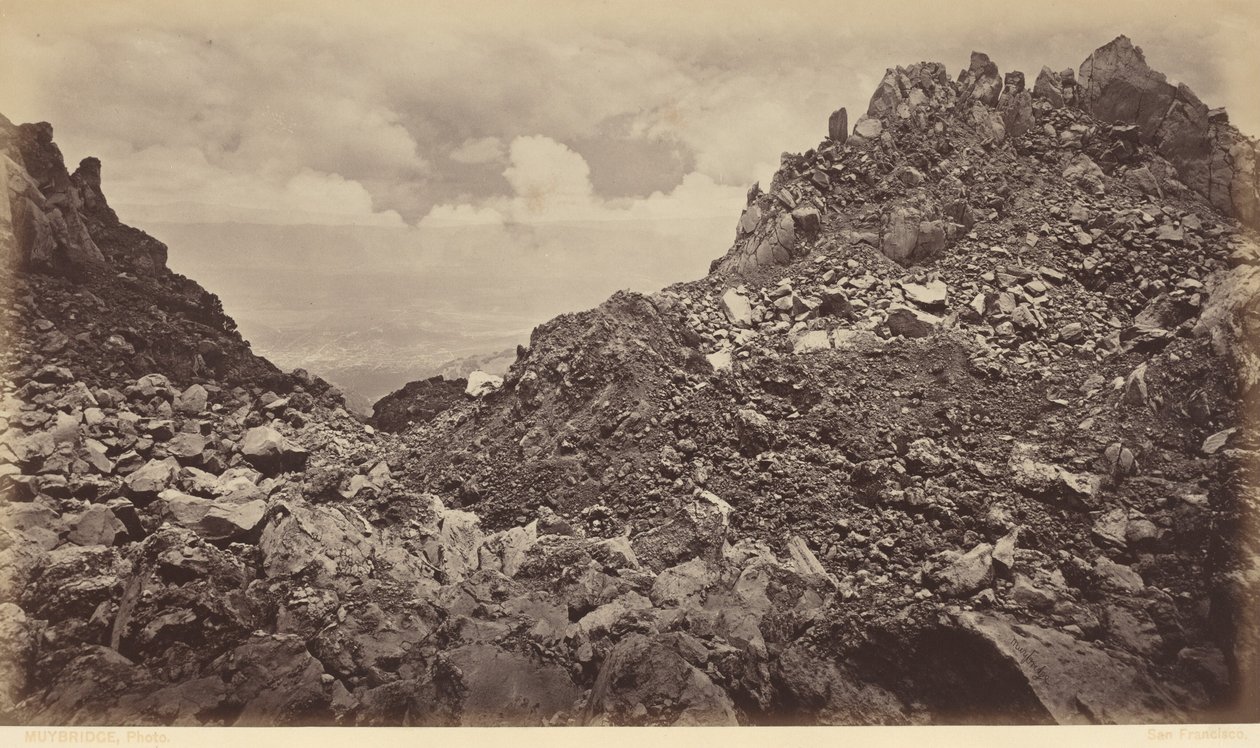 Quezaltenango from the Crater of a Volcano, 1877 by Eadweard Muybridge