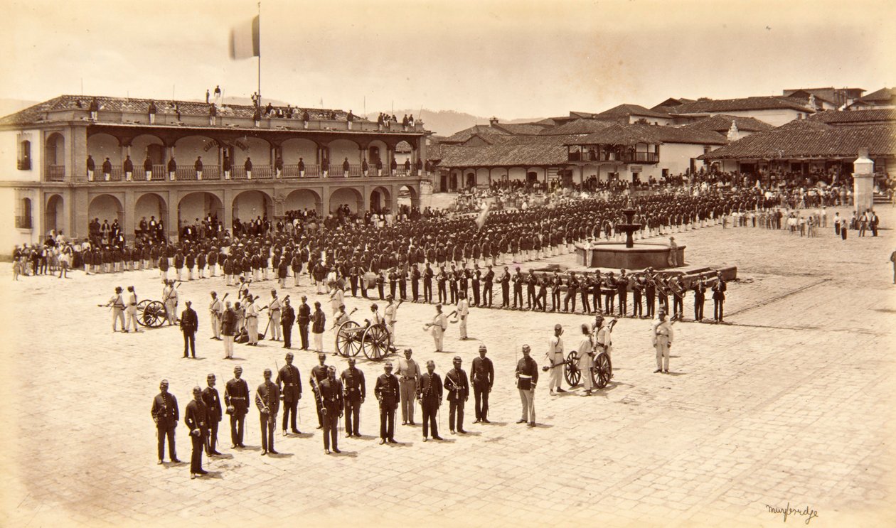 Reception of the Artist, Quezaltenango, Guatemala by Eadweard Muybridge