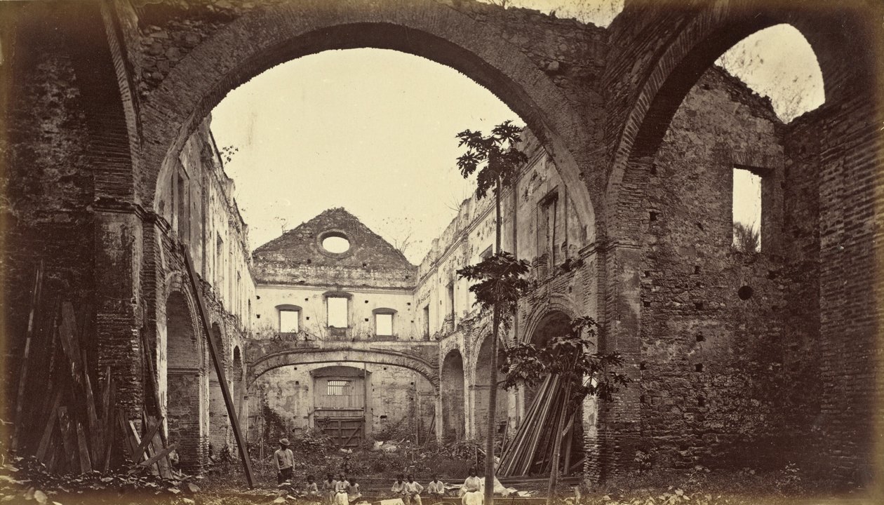 Ruins of the Church of Santo Domingo, Panama, 1875, published 1877 by Eadweard Muybridge