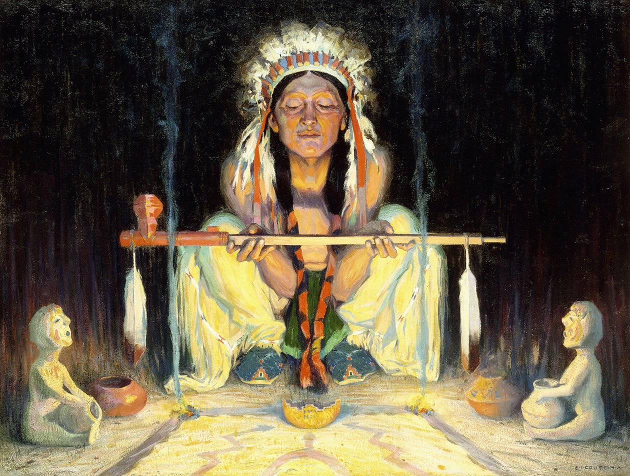 Offering to the Great Spirit by Eanger Irving Couse
