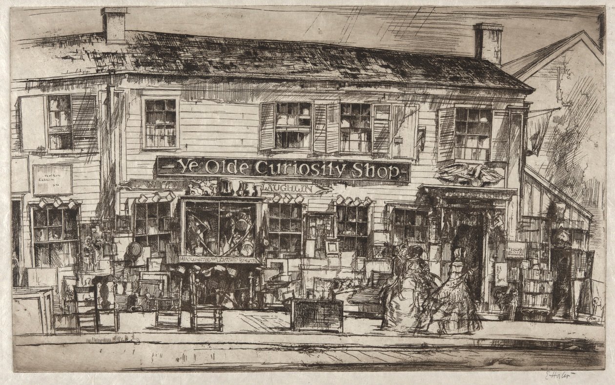 Ye Olde Curiosity Shop, Nantucket by Earl Horter