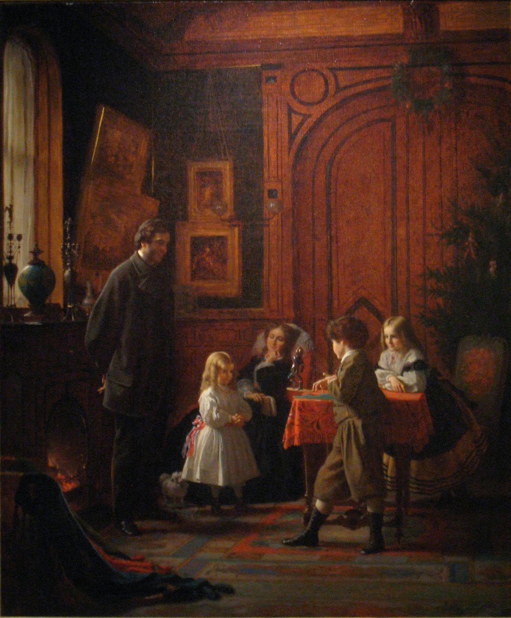 Christmas-Time, The Blodgett Family by Eastman Johnson