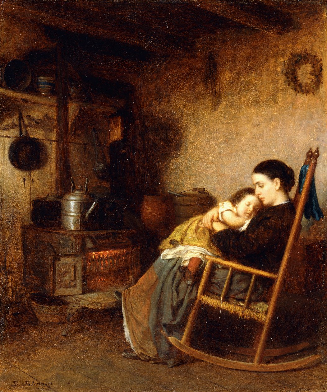 Mother and Child by Eastman Johnson