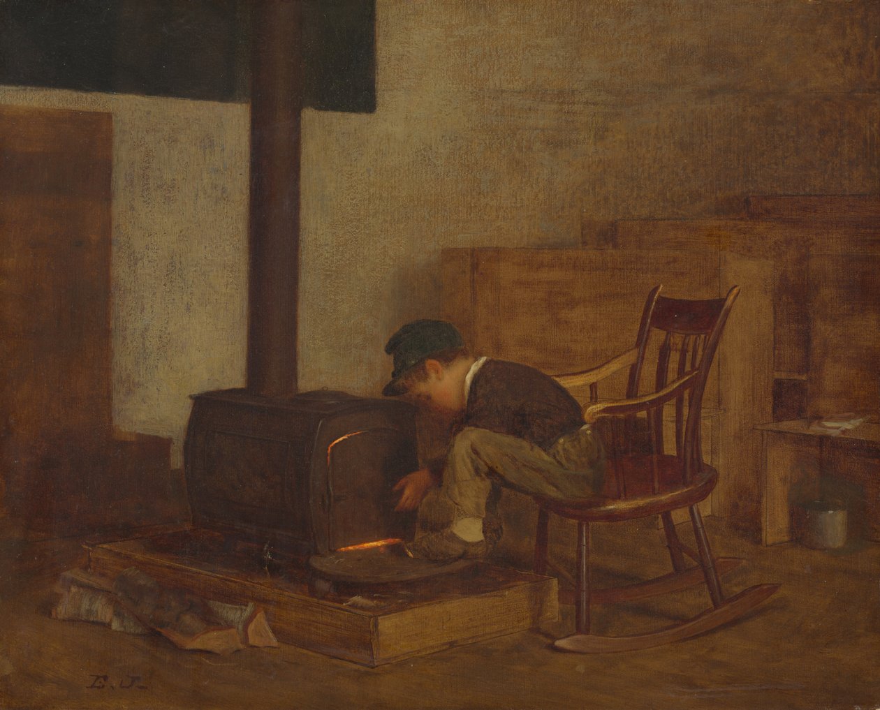 The Early Scholar, c. 1865 by Eastman Johnson