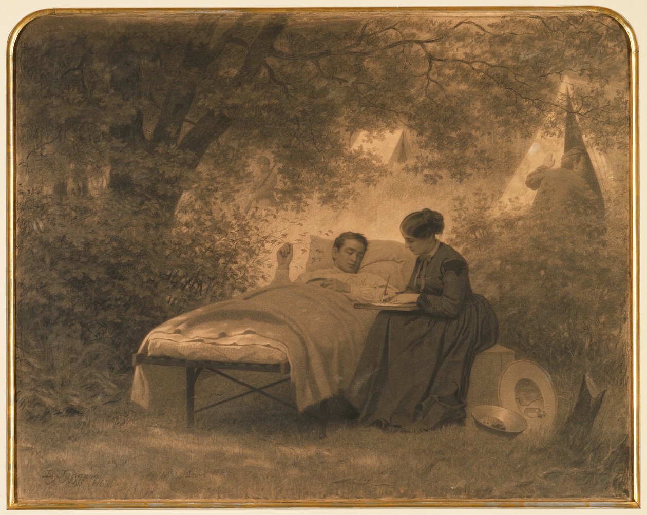 The Letter Home by Eastman Johnson
