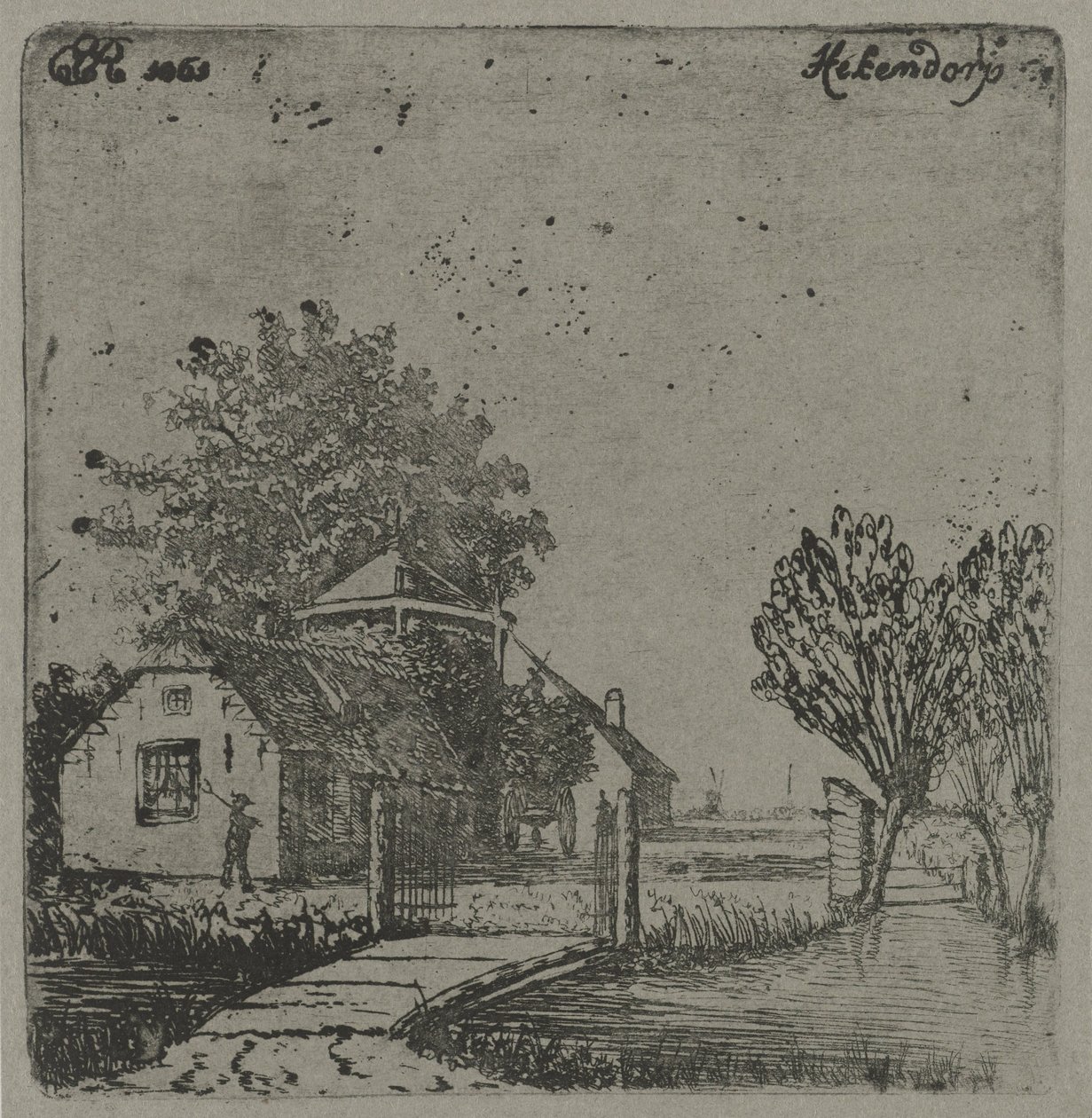View of Hekendorp by Eberhard Cornelis Rahms