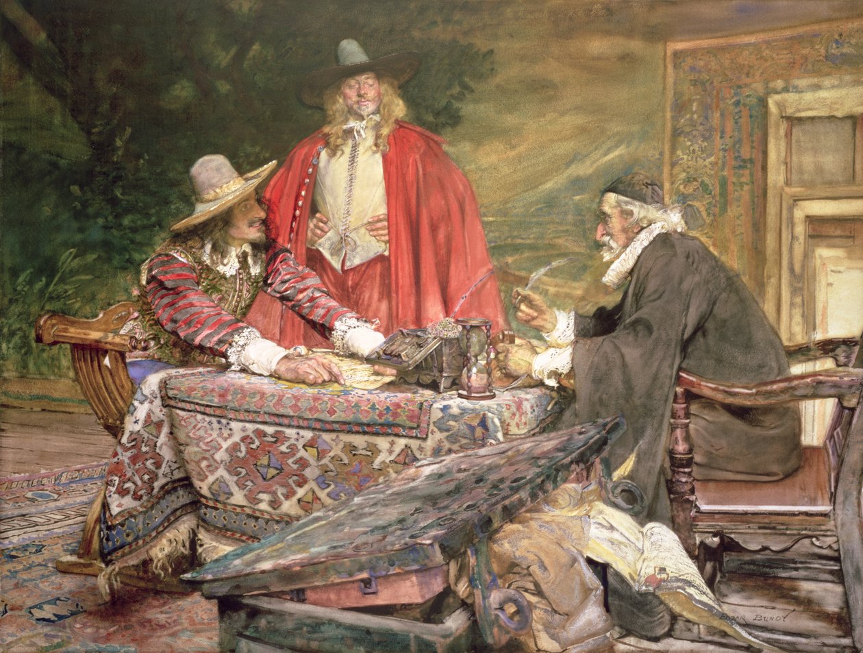 At the Usurers by Edgar Bundy