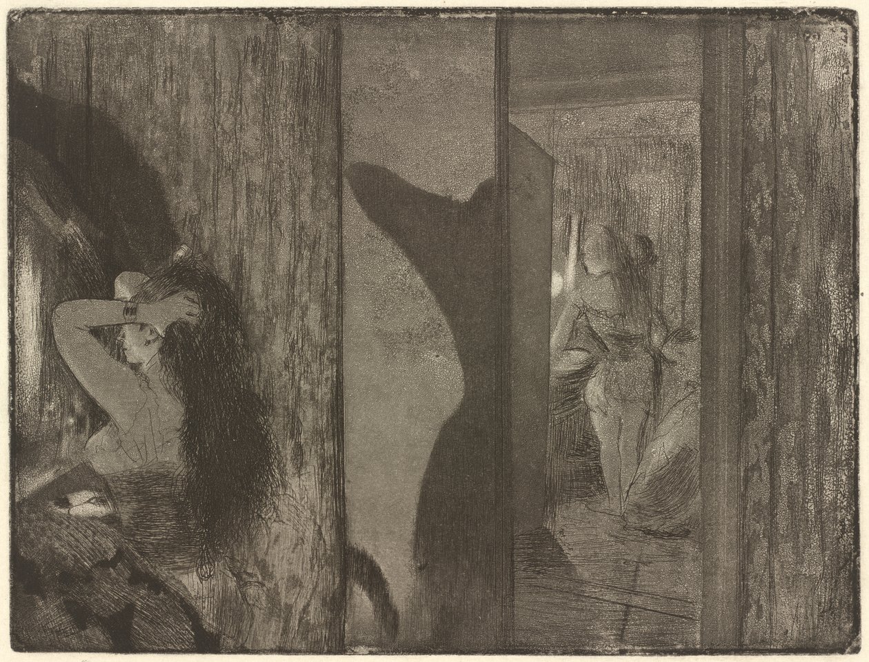 Actresses in Their Dressing Rooms by Edgar Degas