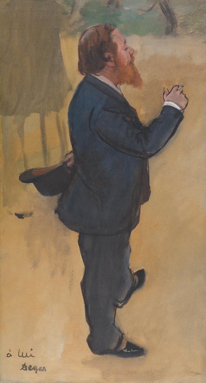 Carlo Pellegrini by Edgar Degas