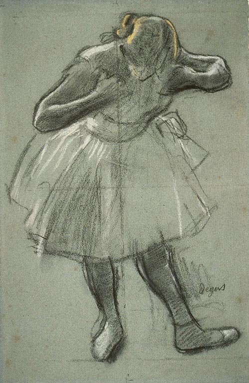 Dancer Bending Forward by Edgar Degas