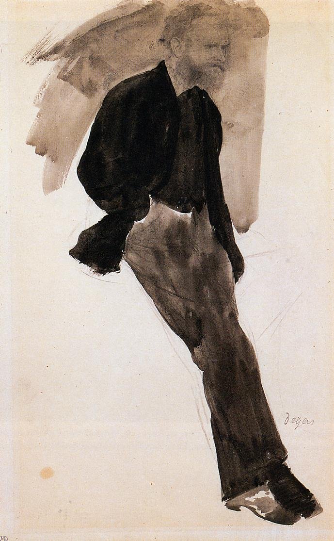Edouard Manet Standing by Edgar Degas